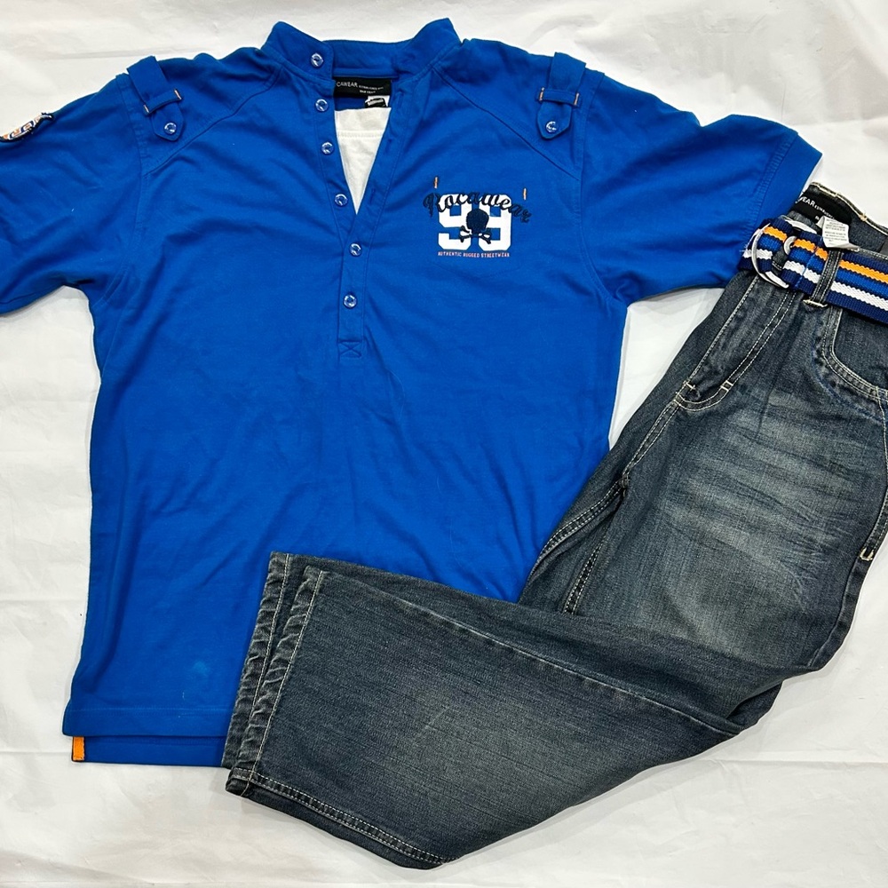 Rocawear Kids Blue Shirt and Jeans Set
